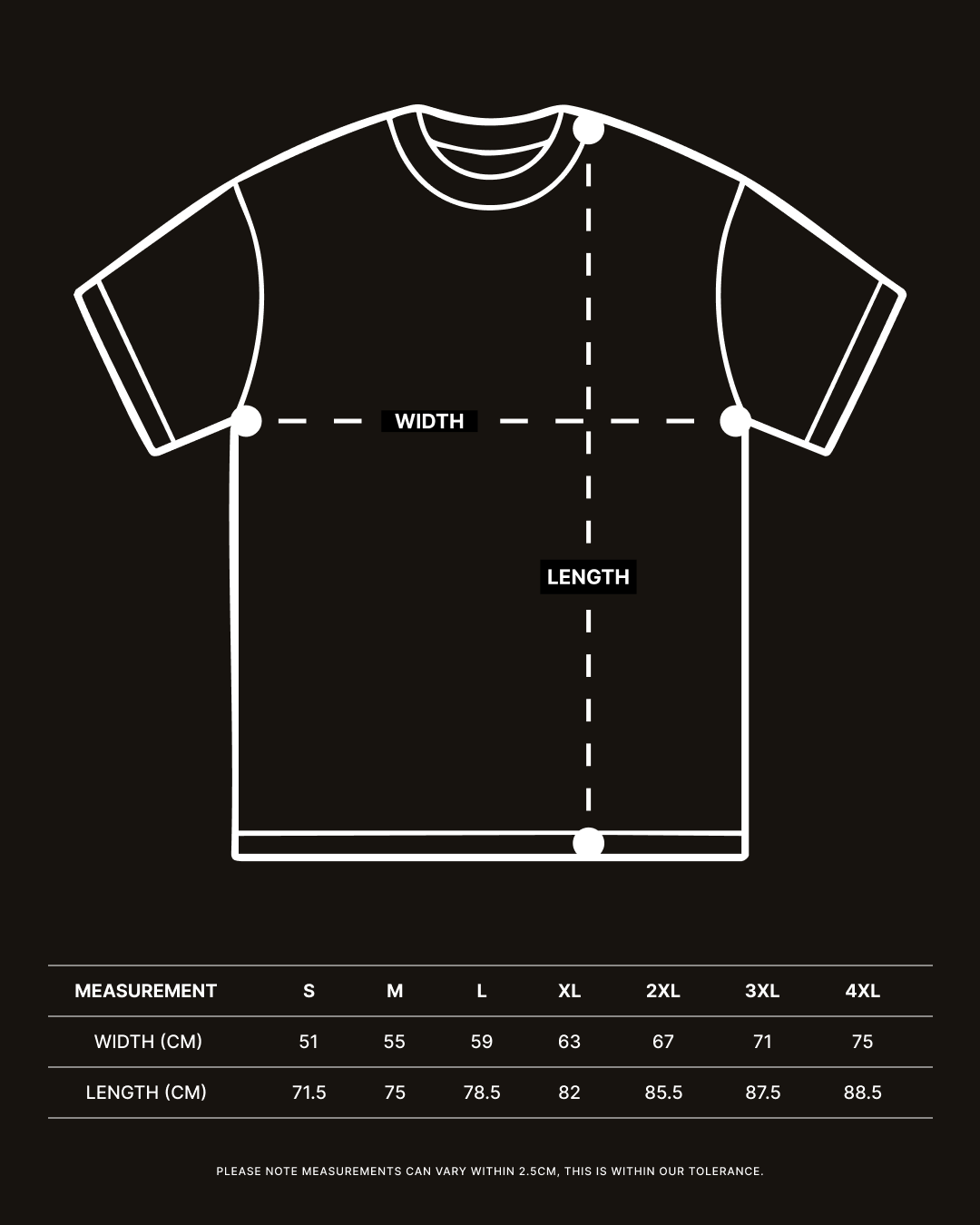 Core Range Tee — Black