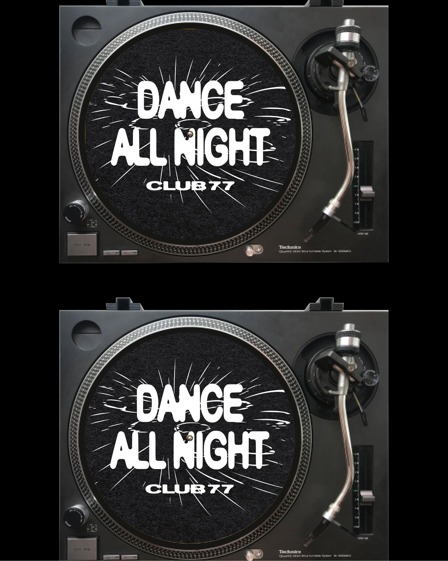 Dance All Night 12" Slipmat Pair